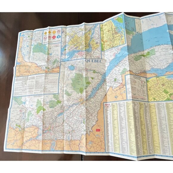 AAA Atlantic Provinces Quebec Highway Map Travel CAA Transportation 2018 - Picture 8 of 11